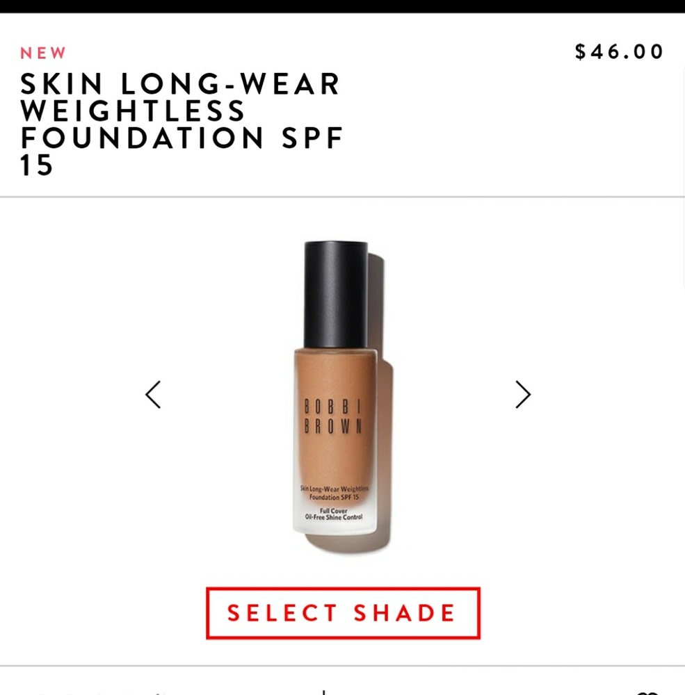 Bobbi brown  Skin long wear weightless foundation